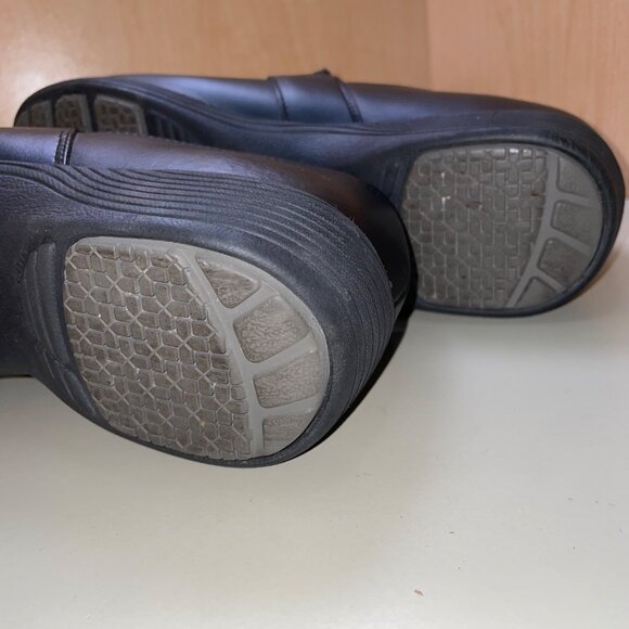 Dansko Womens Work Wonders Black Patent Leather Slip On Clogs 42 NB Walk inserts - Picture 10 of 15